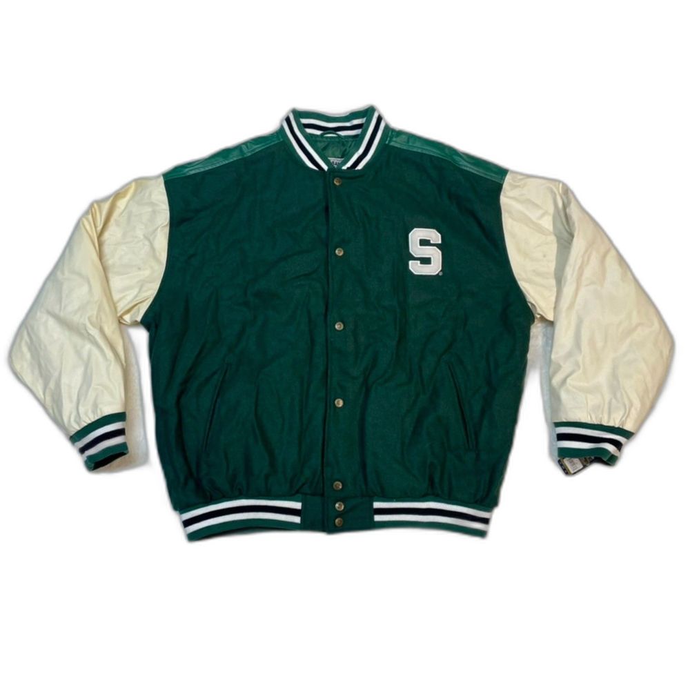 Michigan State Spartans Retro Bomber Jacket